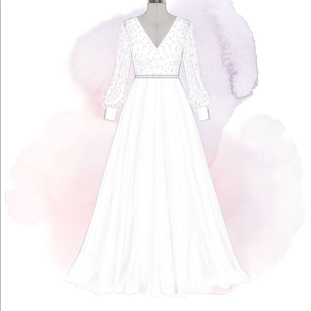 NEVER WORN Anomalie Custom 2 in 1 Wedding Dress With Pearl Details